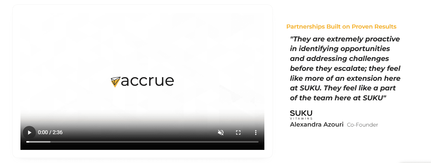 Amazon Marketing Agency: Accrue