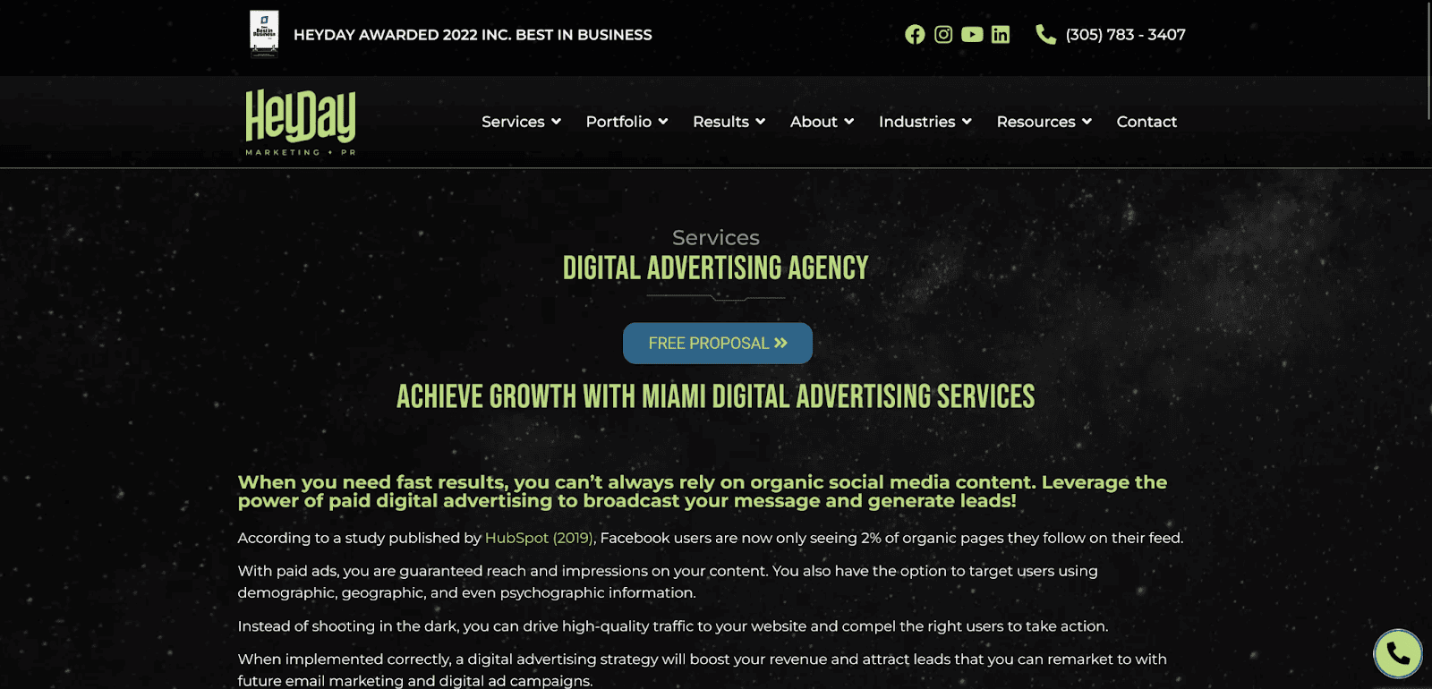 Paid Media Agency in Miami: Heyday Marketing