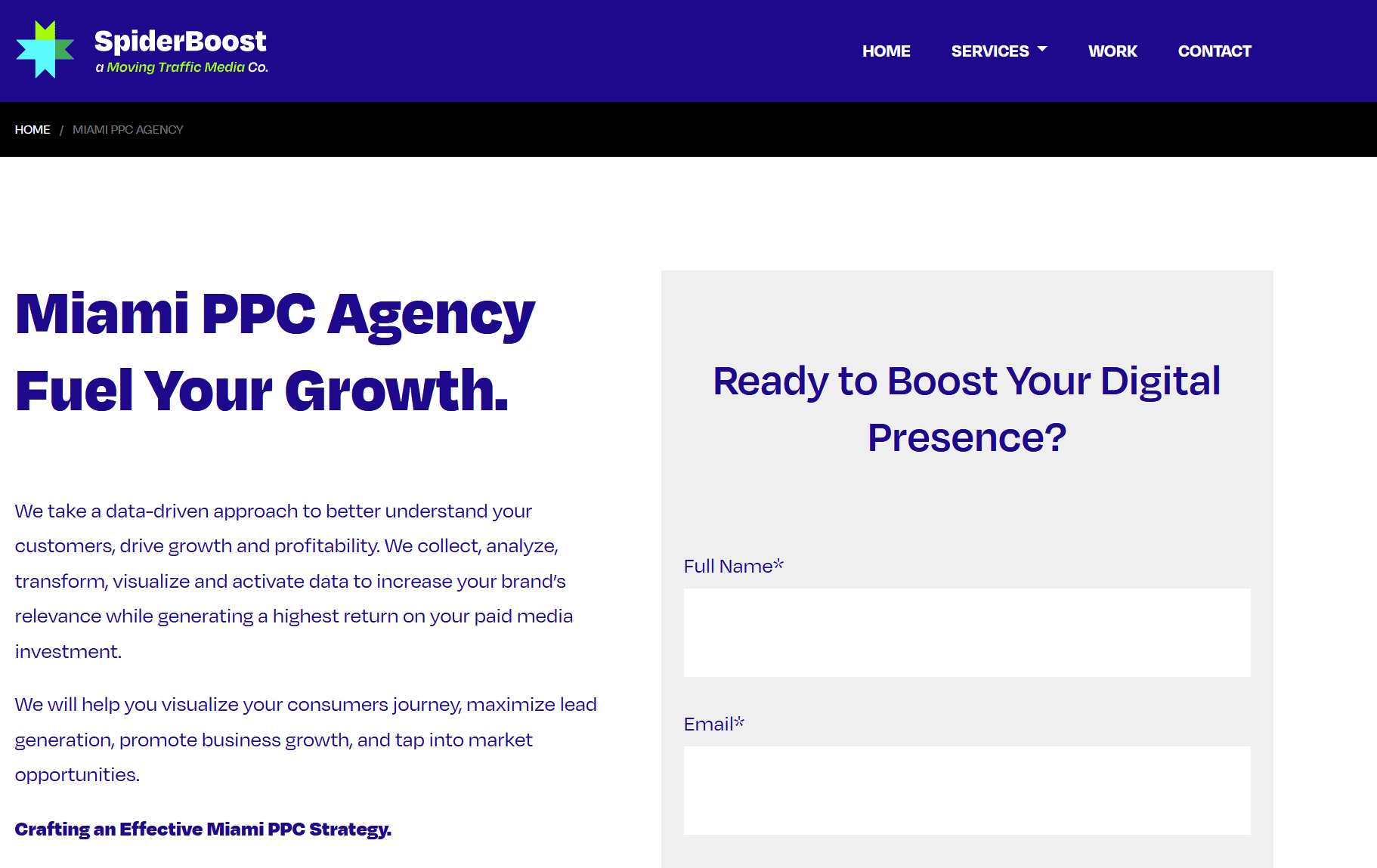 Paid Media Agency in Miami: SpiderBoost